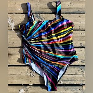 Vibrant Multicolor Women's One-Piece Swimsuit